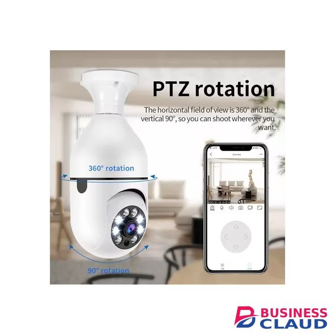 1080 360 panoramic smart bulb camera