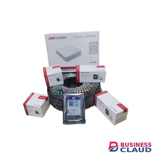 Hikvision 4 Turbo Hd Dome&Bullets 1080P Full HD 2MP CCTV Cameras Full System Kit -500GB Harddisk