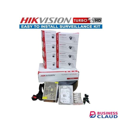 Hikvision Ideal Quality 8 1080P Full HD 2MP CCTV Cameras Full System Kit-1TB (1000GB)Hdd