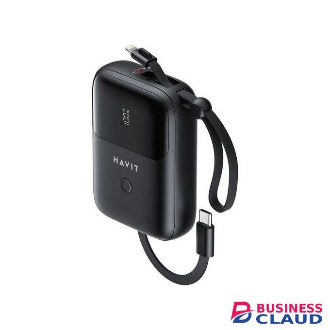 Havit PB5214 10000mAh PD 35W Fast Charging Power Bank With USB C Cable