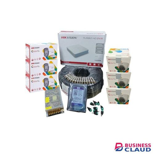 Hikvision 6 Turbo HD 1080P Full HD 2 MegaPixel 24/7 Full Colored Day & Night Vision CCTV Security Surveillance Cameras Complete System Kit