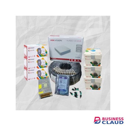 Hikvision 6 Turbo HD 1080P Full HD 2 MegaPixel 24/7 Full Colorful Images CCTV Security Surveillance Cameras Complete System Kit