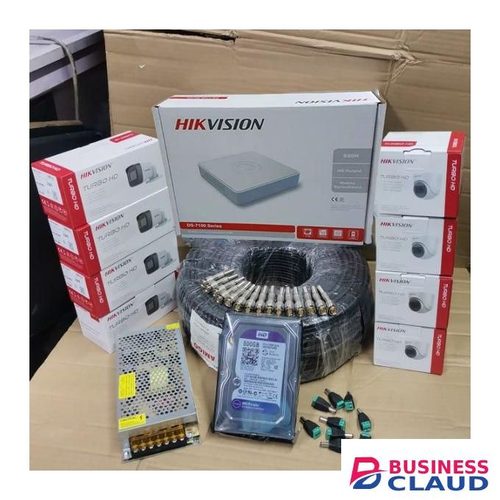 Hikvision 8 Turbo Hd 1080P Full HD 2MP CCTV Cameras Complete System Kit - With 8 Channels DVR Machine & 100M RG59 Cable