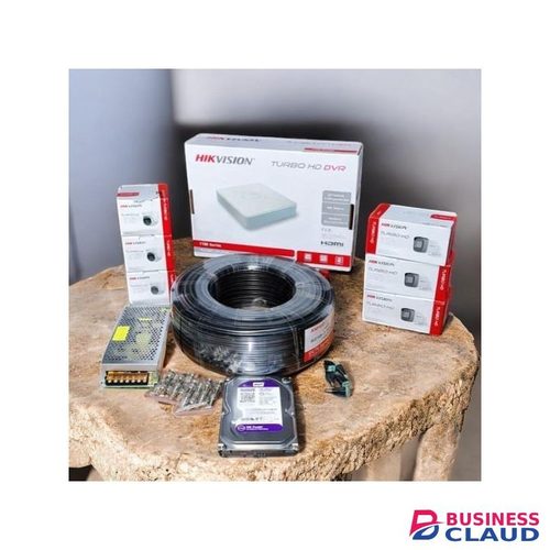 Hikvision 8 1080P Full HD 2MP Super Quality High Performance CCTV Cameras Complete System Kit Package -100M Rg59 Coaxial Cable+500GB Harddisk + 8 Channel DVR Machine