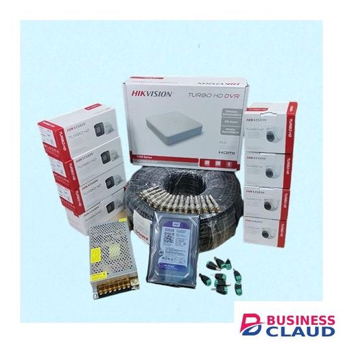 Hikvision Smart IR, Up To 20m IR Distance 8 Channels 1080P Full HD 2 MP CCTV Security Surveillance Cameras Complete System Kit Package With 100M RG59 Cable