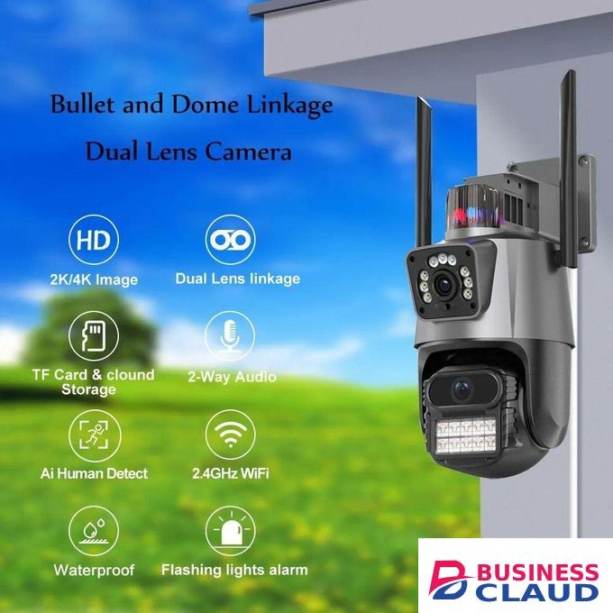 4MP Smart IP CCTV Camera with Dual Lenses and 360-Degree Rotation