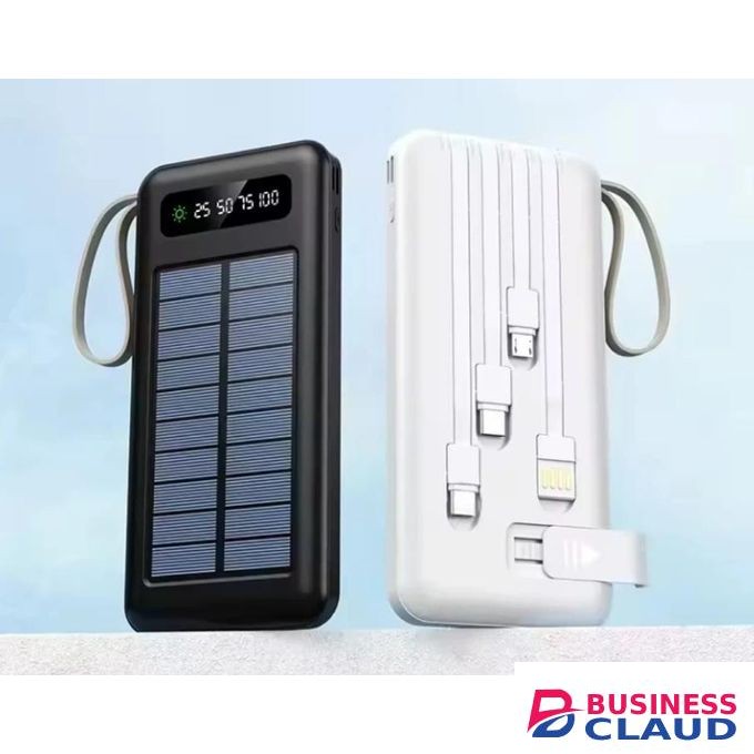 14,000mAh Slim Solar Power Bank with Phone Holder