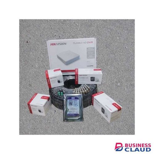 Hikvision 4 Dome & Bullets TUrbo HD 1080P 2MP CCTV Security Surveillance Cameras Complete System Kit - ( 4 Channel DVR+500GB HDD+100M RG59 Cable)