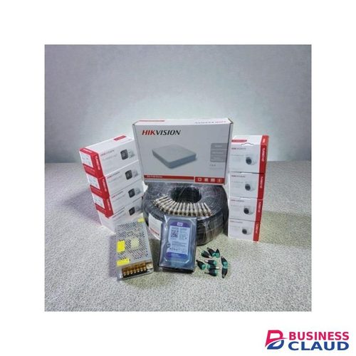 Hikvision 8 Turbo HD 1080P Full HD 2MP Resolution CCTV Cameras High Performance with Motion Detection Support Complete System Kit-100M RG59 Cable Roll