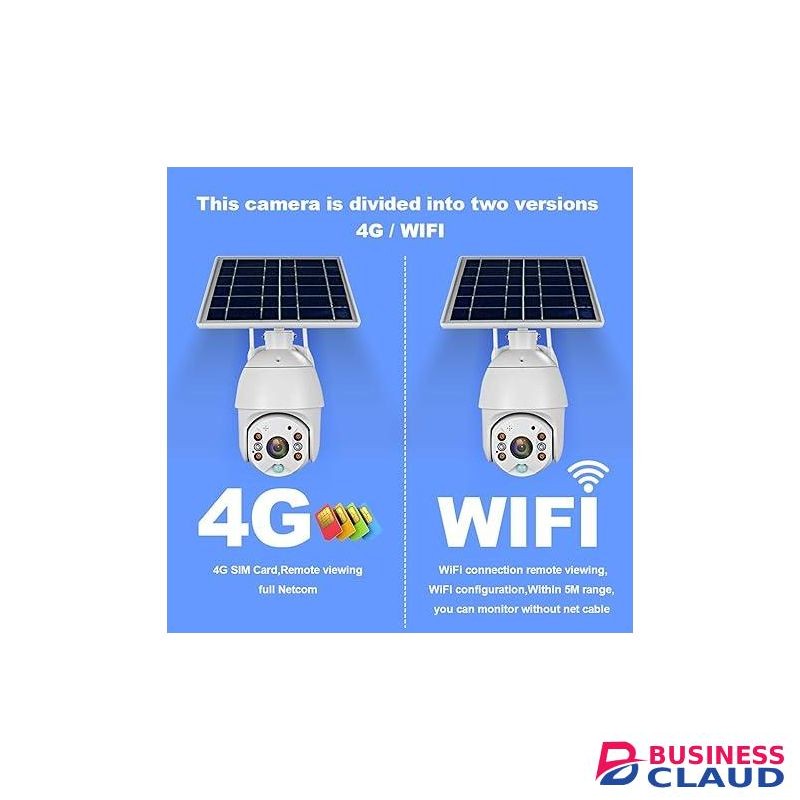 4G SIM 1080P HD Solar Panel Outdoor Surveillance Waterproof WIFI IP Camera Smart Home with Two-way Voice and Intrusion Alarm