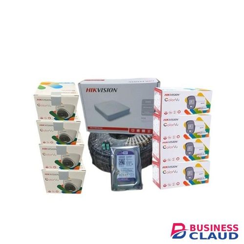 Hikvision High Quality 8 Turbo HD 1080p Full HD Resolution 2MP 24/7 Colored Images CCTV Cameras Complete System Kit + FREE 3M HDMI Cable
