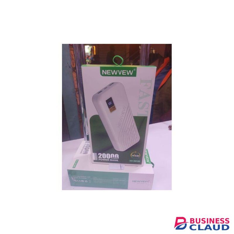 Newview 20,000mAh High-Performance Powerbank – Quick Charging External Battery Pack, Universal Compatibility for Smartphones, Tablets & Devices