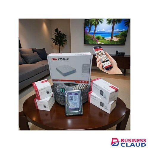 Hikvision 4 Cameras 1080P Full HD Outdoor Indoor CCTV System with DVR and Night Vision