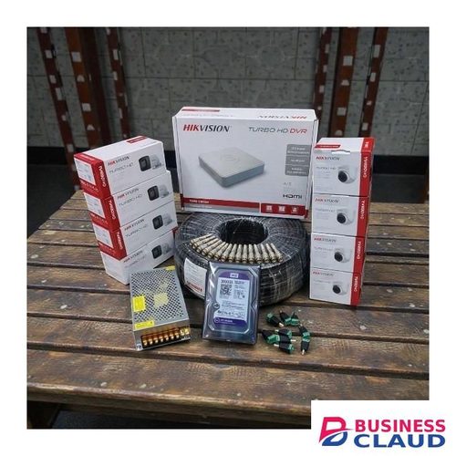 Hikvision 8 1080P Full HD 2MP Premium Quality Durable Quality CCTV Cameras Complete System Kit Package -100M Rg59 Coaxial Cable+500GB Harddisk + 8 Channel DVR Machine