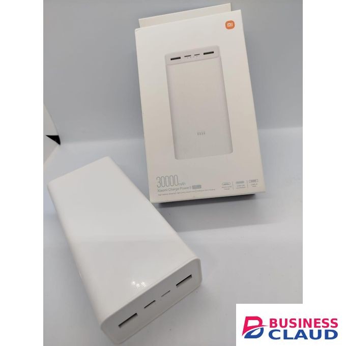 Xiaomi PB3018ZM 30,000mAh Dual-Port Power Bank with USB-C and Micro-USB Quick Charging for iPhone, Samsung, Xiaomi, and More Devices