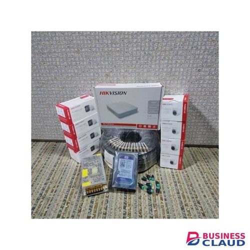 Hikvision 8 Turbo HD 1080P Full HD 2MP Resolution CCTV Cameras Durable Quality and Plug And Play Complete System Kit -100M RG59 Cable Roll