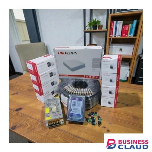 Hikvision 8 Turbo HD 1080P Full HD 2MP Resolution CCTV Cameras Reliable Quality and Night Vision Activated Complete System Kit -100M RG59 Cable Roll
