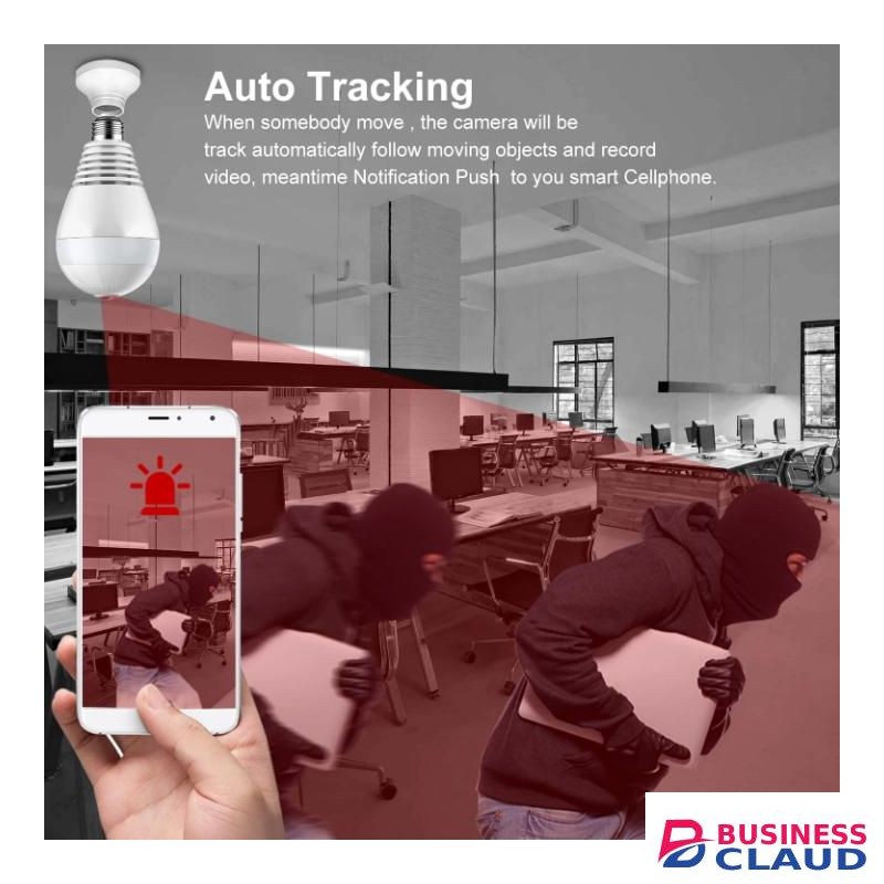 Wireless CCTV bulb camera HD wifi CCTV bulb camera with motion sensor, 2way communication, video audio recording, easy installation,wide angle of view CCTV camera