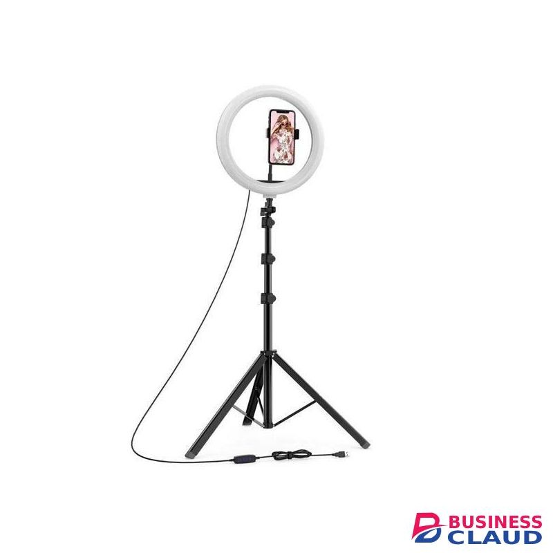 360° rotation angle 12-Inch Dimmable LED Circular Ring Light With 210cm (2.1M) Tripod Stand And Cell Phone Holder For for Selfies, YouTube, Makeup & Video Calls