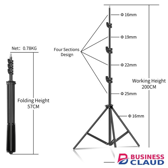 12 Inch Ring Light With 2M Tripod Stand