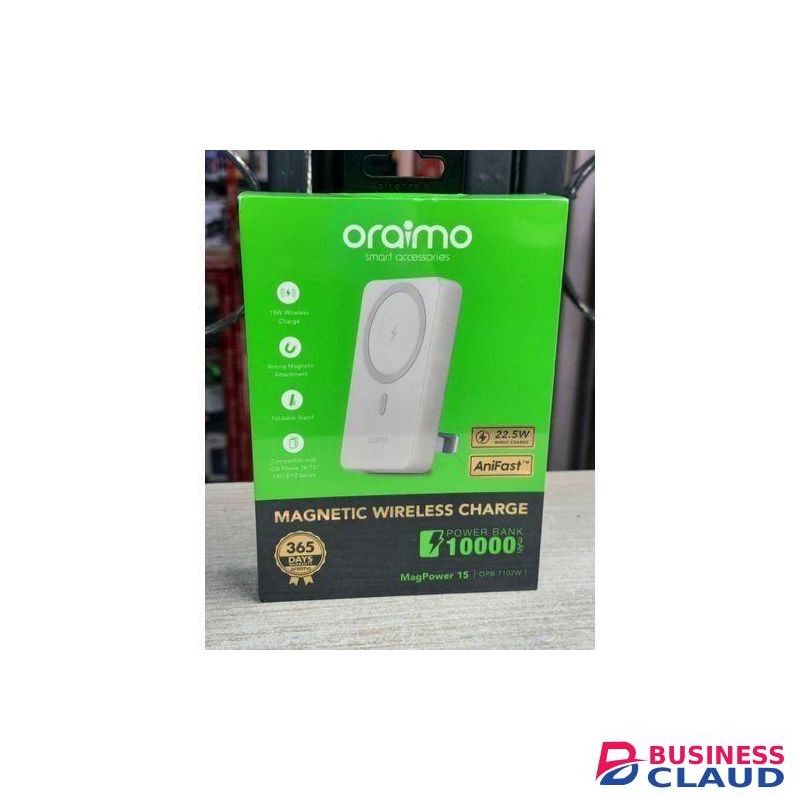 Oraimo 10000mAh Magnetic Wireless/Wired Power Bank-Magsafe.