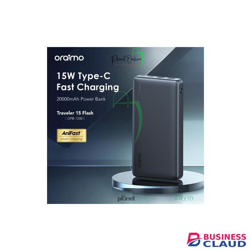 Oraimo Traveler 15 Flash 20000mAh Fast Charging Power Bank