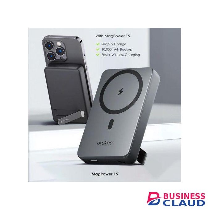 Oraimo Magnetic Fast 22.5W +Wireless Charging Power Bank- Black