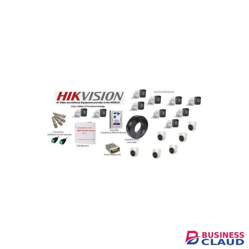 Hikvision 16 TOP-NOTCH CCTV CAMERAS Full Package With 4MP DVR + 4TB Storage + 400m Cable