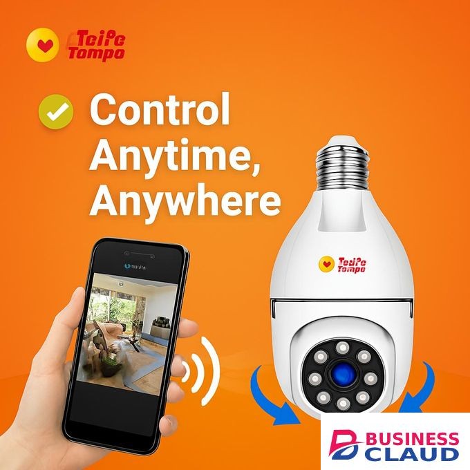 V380 Pro Smart Bulb CCTV Security Camera 1080P - WiFi, Motion Detection, Full Colour Night Vision, 360 PTZ Rotation, Two-Way Audio – Buy 1 Get 1 Free