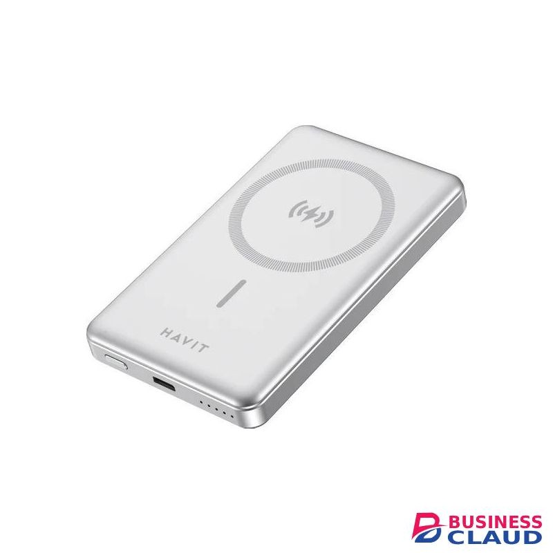 Havit PB5203, 10000mAh, Magsafe Wireless Charging Powerbank - Silver
