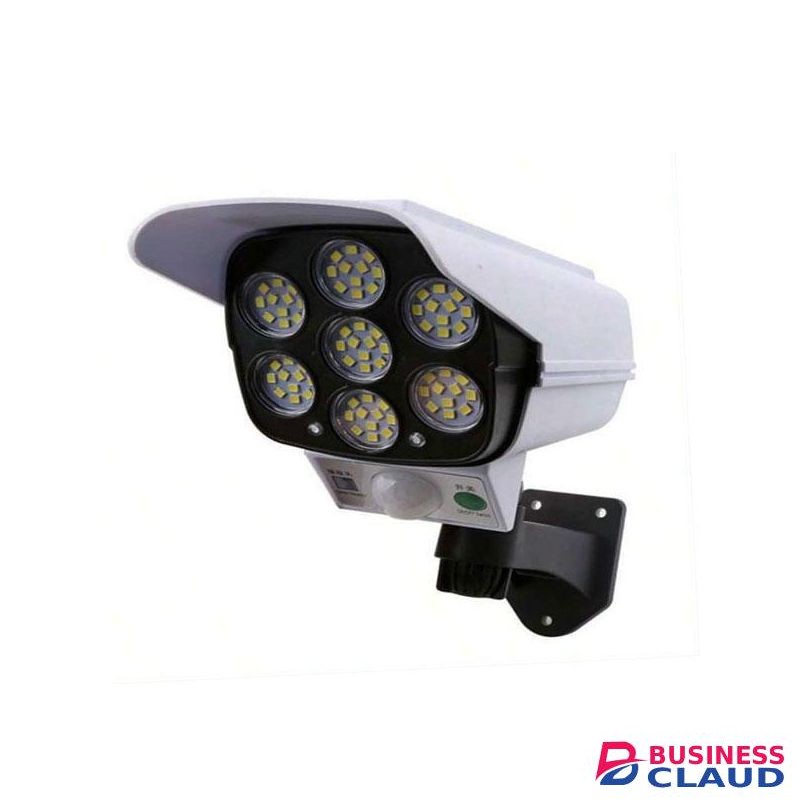 Solar Light Good Quality Dummy Fake Camera Solar Powered Simulated Security Silver Dummy Camera