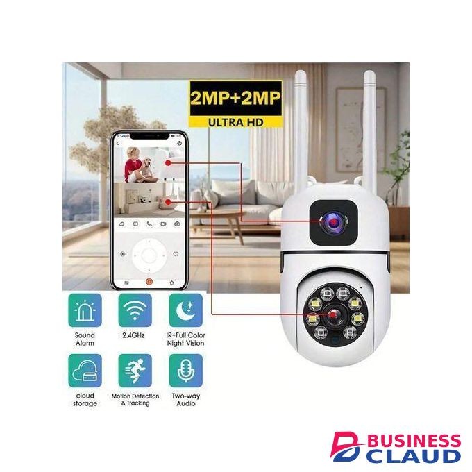 360° HD Smart WiFi Security Camera – Full HD, Motion Detection, Night Vision, Voice Intercom, WiFi CCTV Security Cameras