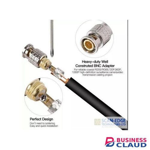 Male BNC Connectors For CCTV Cameras