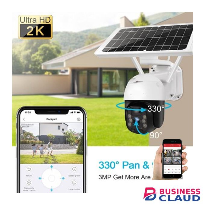 4G Simcard Rotating Outdoor PTZ Security Solar CCTV Camera