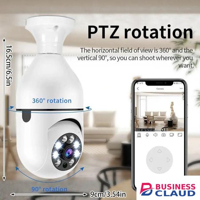 360° Panoramic 1080P IP E27 Smart Home Wifi / Wi-Fi PTZ Wireless Outdoor / Indoor Light Bulb Security HD IR Night Vision Home CCTV Surveillance Camera