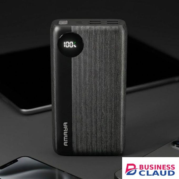 Amaya 30,000mAh Portable Phone Charger - Airline Approved High-Speed External Battery Pack for Travel, iPhone, and Android