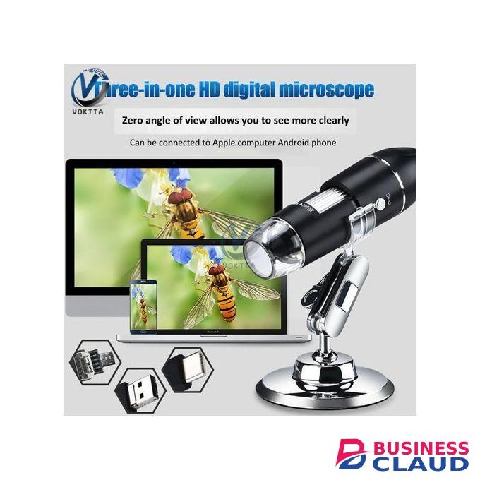 USB 1600X HD Portable Digital With 8 LEDs With Stand