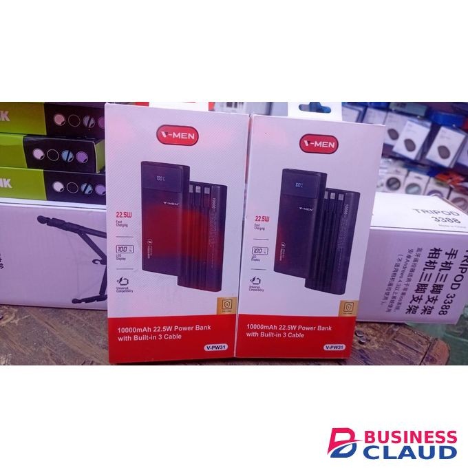 VMEN 10,000mAH 22.5W fast charging powerbank
