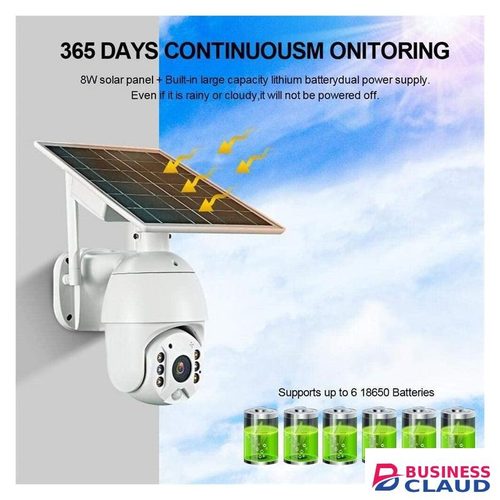 Cubox Metal Ubox Outdoor CCTV Intelligent Alert Solar Energy Wireless 4MP 4g Sim Card Ptz Ip Home Security Camera