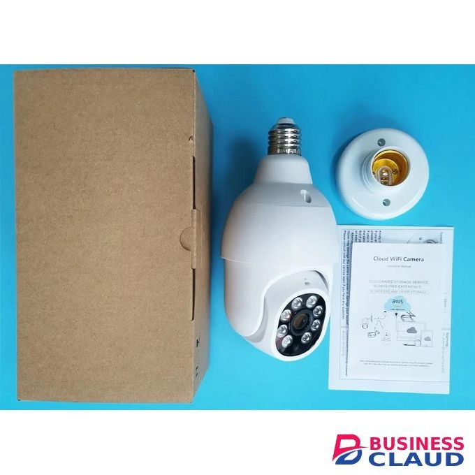 1080P Two Way Audio Smart Motion Alarm Home Surveillance Panoramic Night Vision 360 Degree PTZ Light Wifi Bulb Camera