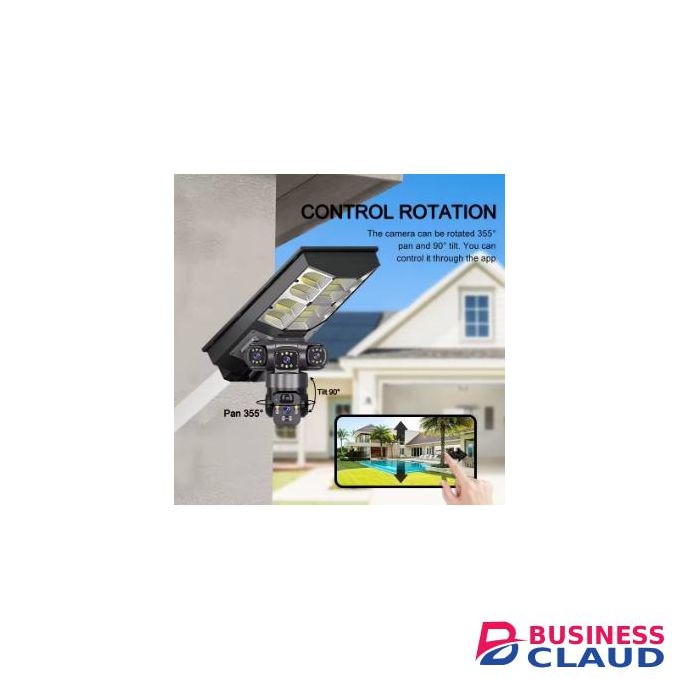 Solar Light V380 PRO triple LENS AI SOLAR CAMERA + LIGHTING 2 IN 1 4G SIM CARD 2 IN 1 CCTV SECURITY SOLAR STREET LIGHT