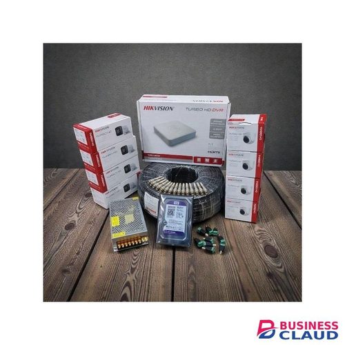 Hikvision 8 1080P Full HD 2MP High Performance Stable Performance CCTV Cameras Complete System Kit Package -100M Rg59 Coaxial Cable+500GB Harddisk + 8 Channel DVR Machine