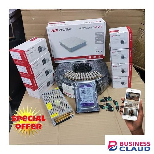 Hikvision IP66 Waterproof 8 Turbo HD 1080P Full HD 2MP CCTV Cameras Complete System Kit With 8 Channel DVR + 1TB Harddisk + 100M RG59 Cable