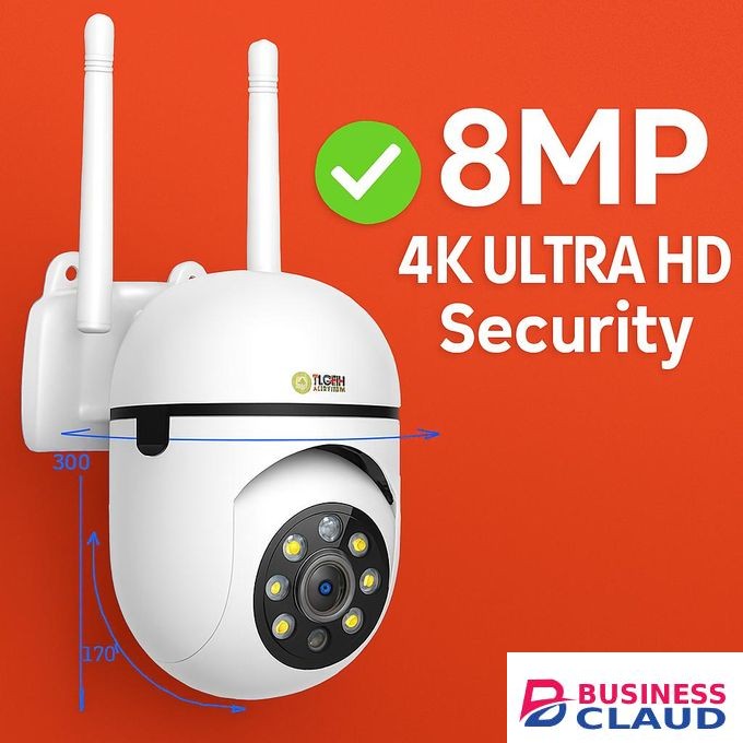 AI POWERED 360° PTZ CCTV Security Camera – Full HD 1080P Cameras, Auto Tracking Surveillance & Two-Way Audio