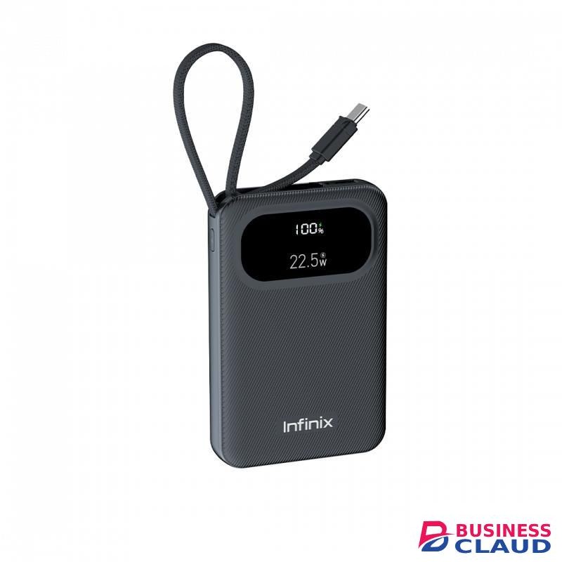 Infinix XPower 10 Pro 10,000 mAh Power Bank with In-built Charging Cable and 22.5w Fast Charging