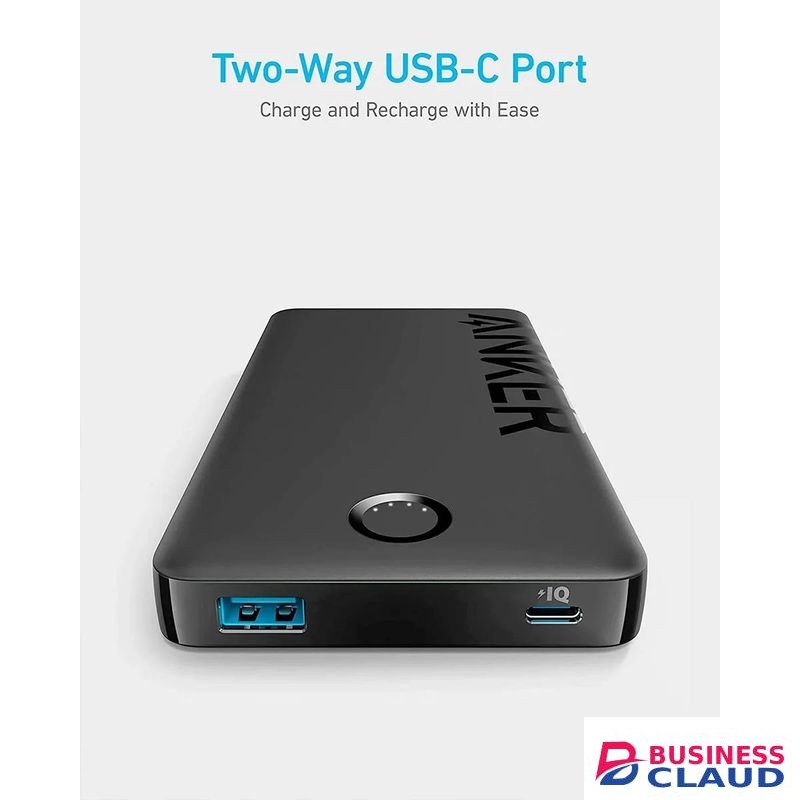 Anker PowerBank With (10,000mAh 12W, 2 Ports) Get 46+ Hours Of Extra Power