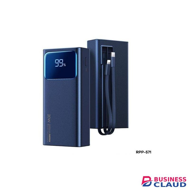 Remax RPP-550 30000mAh 22.5W Fast Charge 20W+22.5W PD+QC Cabled PowerBank