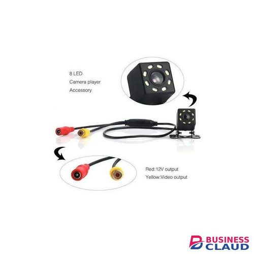 High Clarity Car Parking HD Reverse Camera With Night Vision 170° 8 Led. Waterproof