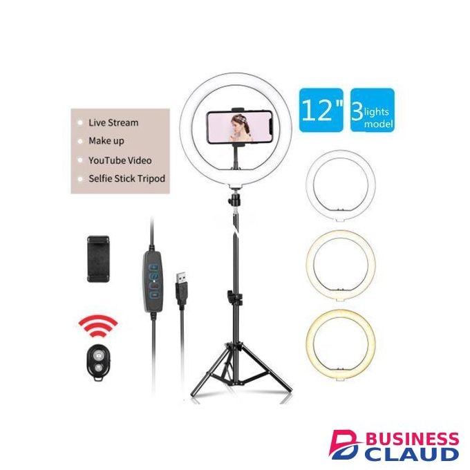 12 Inch Ring Light With 2M Tripod Stand + Remote