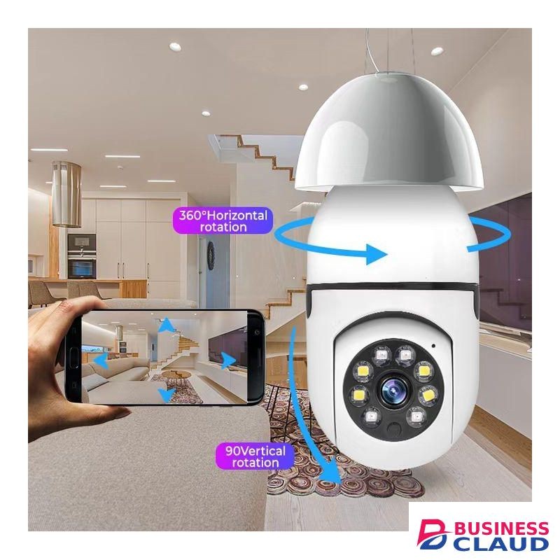Tuya Smart Light Bulb Camera E27 Indoor Auto Tracking Full HD IP Smart WiFi Light Bulb Security Camera Nanny camera home security system